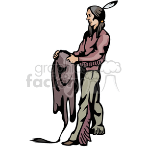 indian indians native americans western navajo skin animal vector eps jpg png clipart people gif