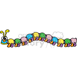 Colorful Caterpillar clipart. Royalty-free image # 374438