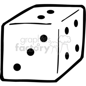 White Dice clipart. Royalty-free image # 374448
