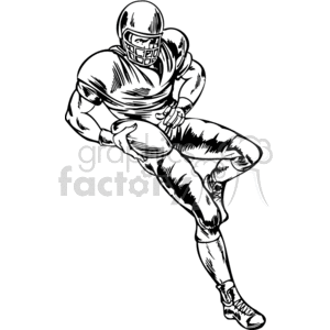 Quarterback getting the football clipart. Royalty-free image # 374592