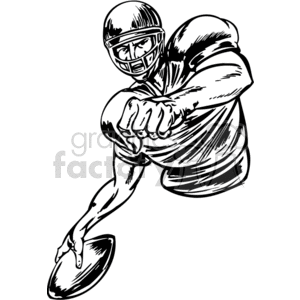 Football player clipart. Commercial use image # 374597