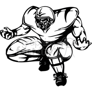 Football player 080 clipart. Royalty-free image # 374607