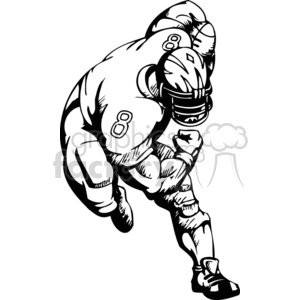 Football player 083 clipart. Royalty-free image # 374612