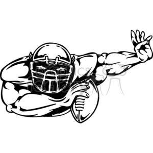 Football player blocking clipart. Commercial use image # 374617