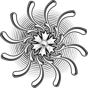 Spiral Tattoo Design clipart. Royalty-free image # 375473