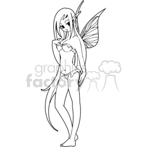 Fantasy Elf Girl 009 clipart. Commercial use image # 375488