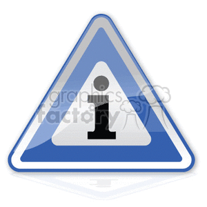 Blue info sign clipart. Commercial use image # 376965