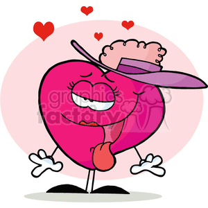 Female heart wearing a purple hat clipart. Royalty-free image # 377508