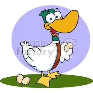 Christmas Duck  clipart. Royalty-free image # 377870