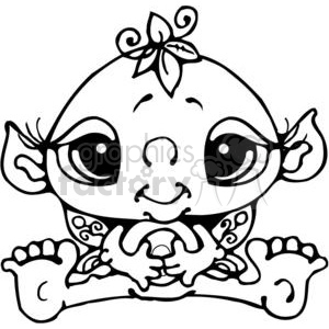 Bitty-Fairy-Baby clipart. Royalty-free image # 380256