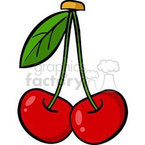 2858-Red-Cherrys clipart. Royalty-free image # 380436