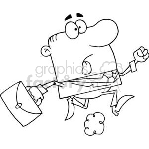 late for work clipart. Commercial use image # 380715