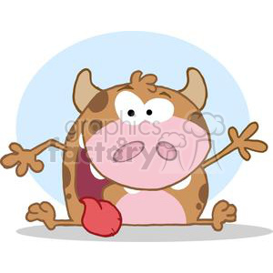 cartoon funny characters illustrations vector cow cows farm farms