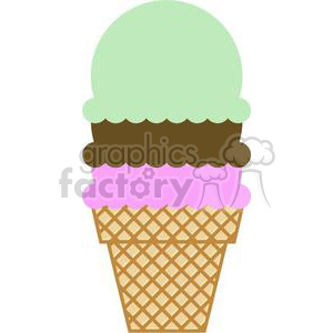 ice+cream ice+cream+cone  snacks food cone cartoon funny fun yum yummy dessert mint rg triple stack