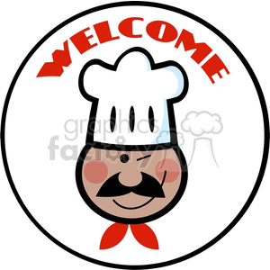 African American chef clipart.