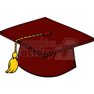 Graduation Cap clipart. Royalty-free image # 382283
