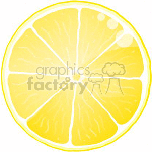 cartoon lemon lemons fruit food yellow slices sliced rg