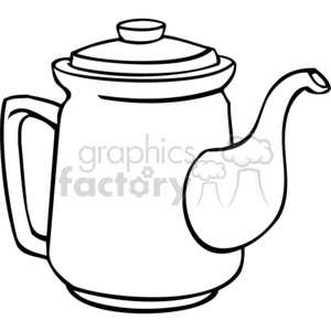 teapot outline clipart. Commercial use icon # 383027