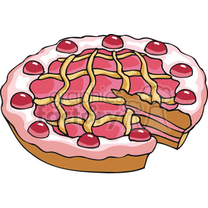 cherry pie clipart. Royalty-free image # 383217