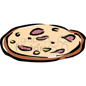 pizza pie clipart. Royalty-free image # 383240