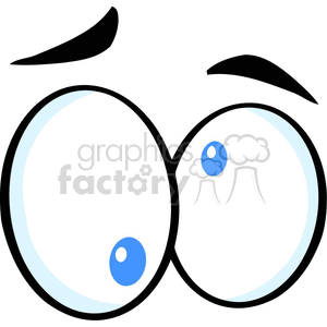 silly blue eyes clipart. Royalty-free image # 383558
