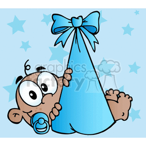 little cartoon baby boy clipart. Royalty-free image # 383593