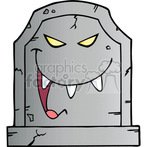 cartoon funny comic comical vector Halloween graveyard spooky scary dead death RIP tombstone