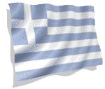 clipart - 3D animated Greece flag.