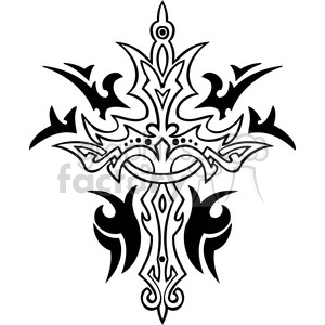 cross clip art tattoo illustrations 001 clipart. Commercial use image # 385890