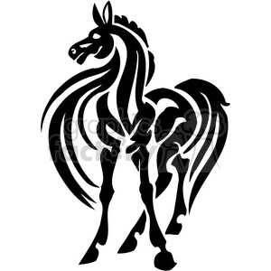 horse standing clipart. Royalty-free image # 385932