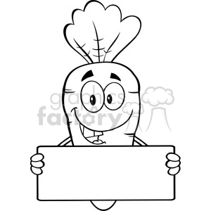 Royalty Free Rf Clipart Illustration Black And White Cute Rabbit