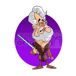 George Lucas cartoon caricature clipart. Royalty-free image # 391672