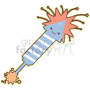 Firework cartoon character clipart. Royalty-free image # 393553