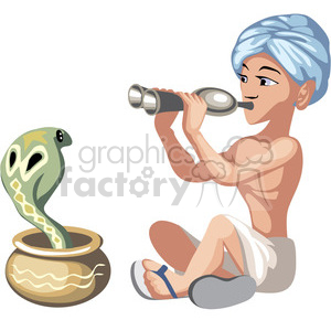 snake charmer clipart. Commercial use image # 393634