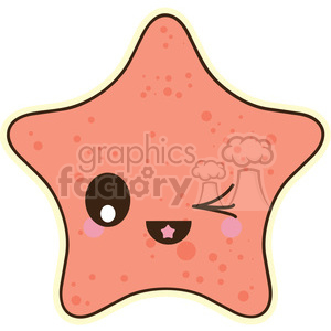Starfish vector clip art image clipart.