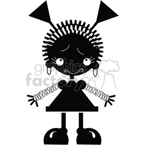 Robot Girl 01 clipart. Royalty-free image # 394104