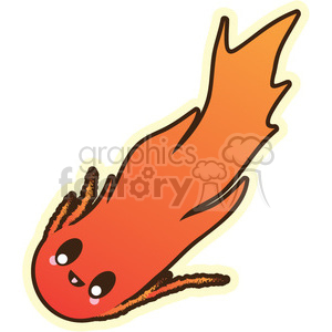 Comet cartoon character illustration clipart. Commercial use icon # 394204