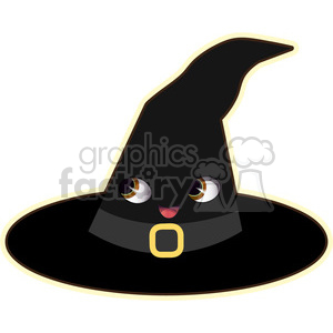 Halloween Witch Hat Cartoon Character Vector Image Clipart Commercial Use Gif Jpg Png Eps Svg Ai Pdf Clipart 394978 Graphics Factory