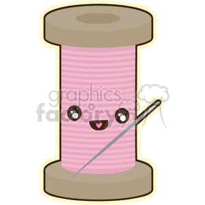 Cotton Reel cartoon character vector clip art image clipart. Royalty-free image # 395054