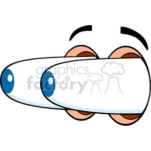 Royalty Free RF Clipart Illustration Surprised Cartoon Eyes clipart #395872  at Graphics Factory.
