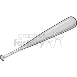 Baseball Bat In Gray Color clipart. Commercial use image # 396063