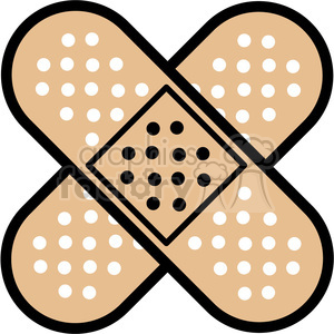 clipart - double band aid icon.