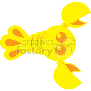 Yellow_Lobster vector image RF clip art clipart.