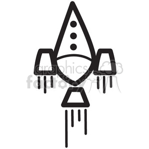 space icons black+white symbols ufo spaceship spacecraft rocket