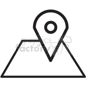 map marker vector icon clipart.