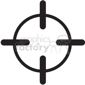 clipart - retical crosshair vector icon.