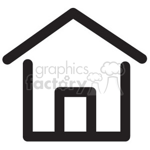 icon icons black+white outline symbols SM vinyl+ready house home