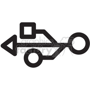 clipart - usb symbol vector icon.