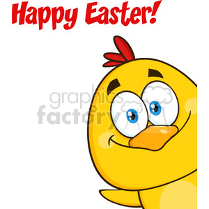 cartoon easter chicken chick happy+easter