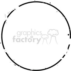 clipart - grunge weathered distressed thin circle vector art.